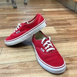 Vans Authentic Red Shoes
